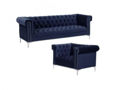 Blue chesterfield sofa set couch royal blue couches sofa set new